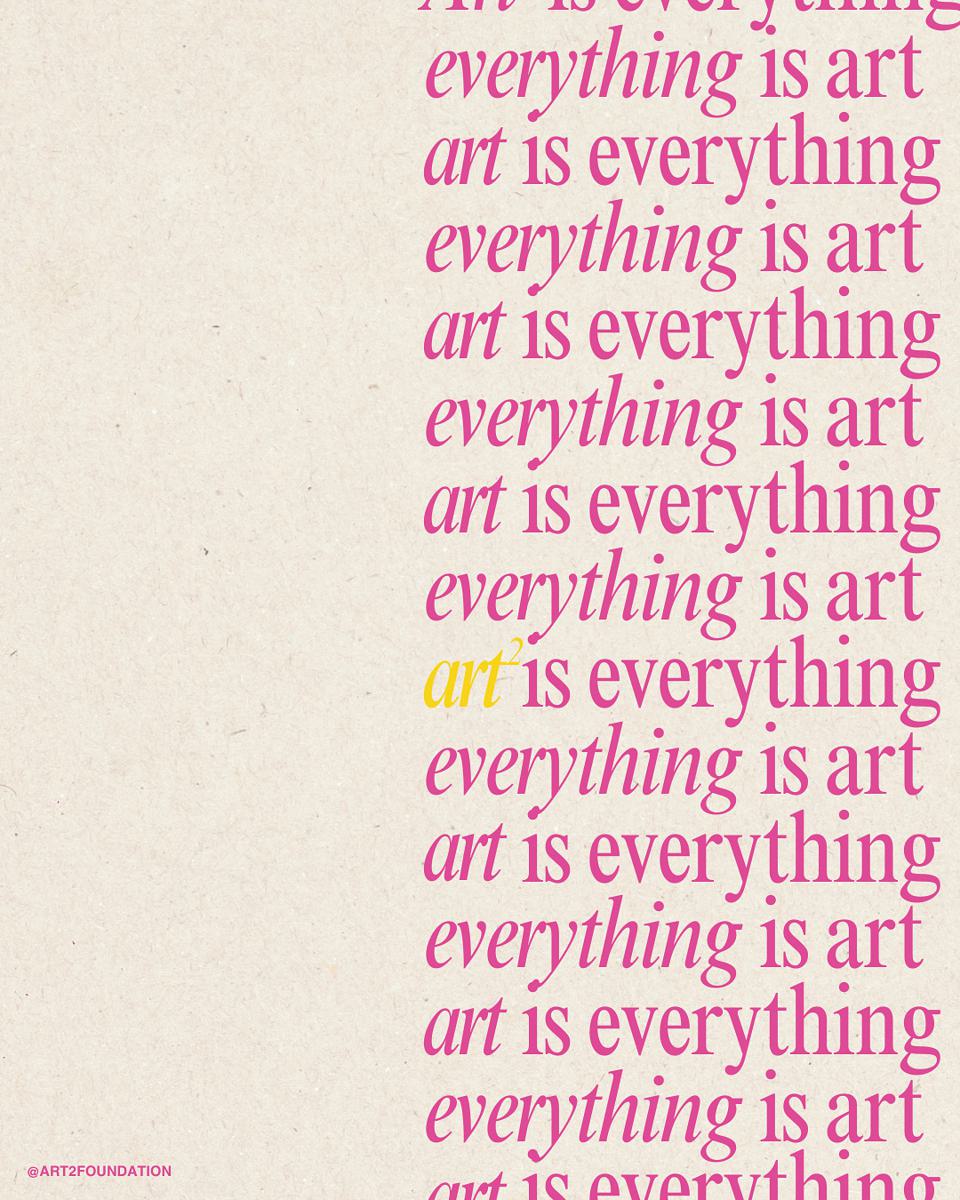 Art² Foundation launch poster